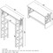 Alaterre Furniture Coventry Over Toilet Open Shelving Unit with Left and Right Side Shelves, Shelf with Two Towel Rods ANCT704WH - alternate 3